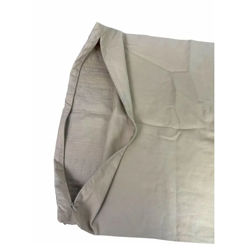 Simply Vera Wang Throw Pillow COVER 20 X 20 Tan Cream circle accents